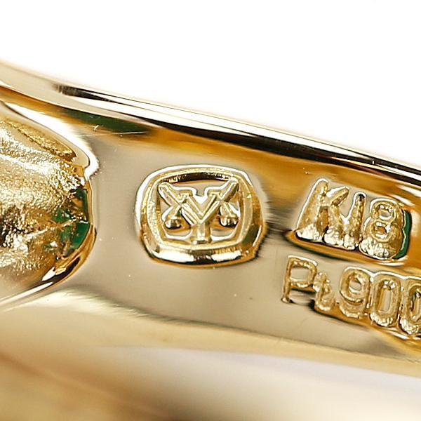 山本真理 アゲート グリーンガーネット ダイヤモンド K18YG Pt900 葉 