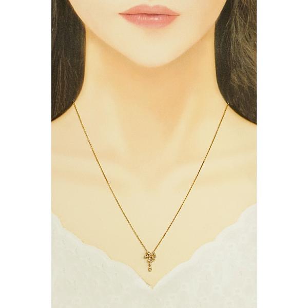 ヴァンドーム青山 K18 ダイヤモンド 一粒ダイヤ ドロップ ネックレス 雫