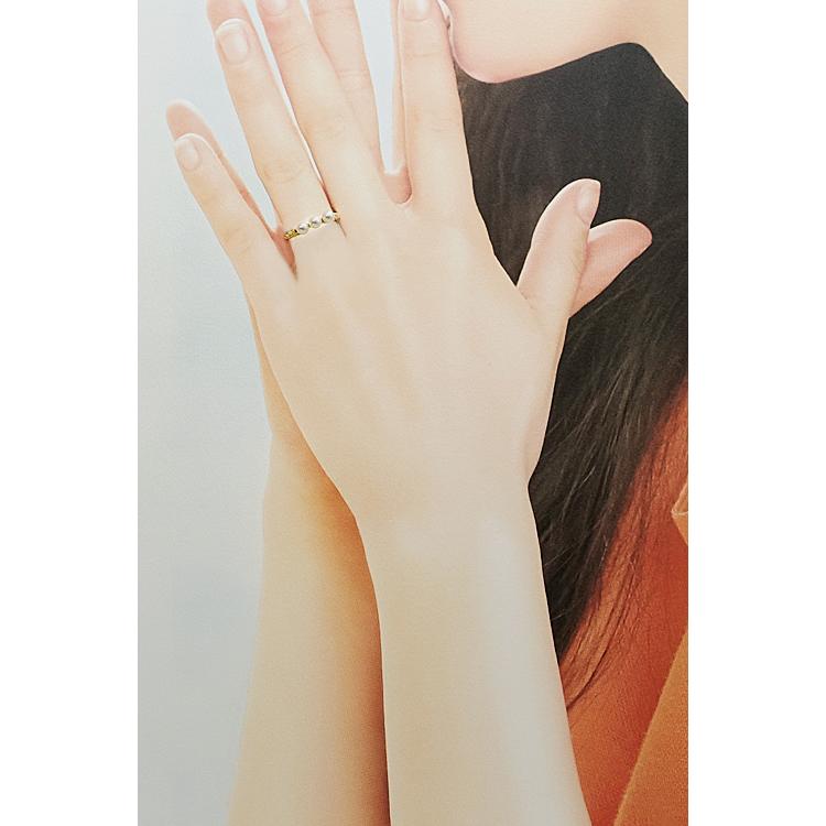 MIKIMOTO ミキモト アコヤパール リング 3.7mm K18YG ツイスト MIKIMOTO ミキモト アコヤパール リング 3.7mm K18YG ツイスト