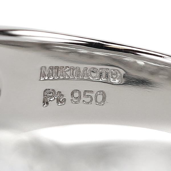 MIKIMOTO（ミキモト） ダイヤモンド リング 0.88ct Pt950 透かし 中古 
