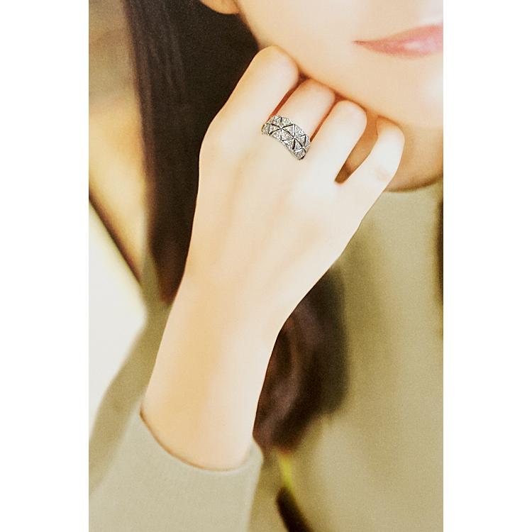 MIKIMOTO（ミキモト） ダイヤモンド リング 0.88ct Pt950 透かし 中古 