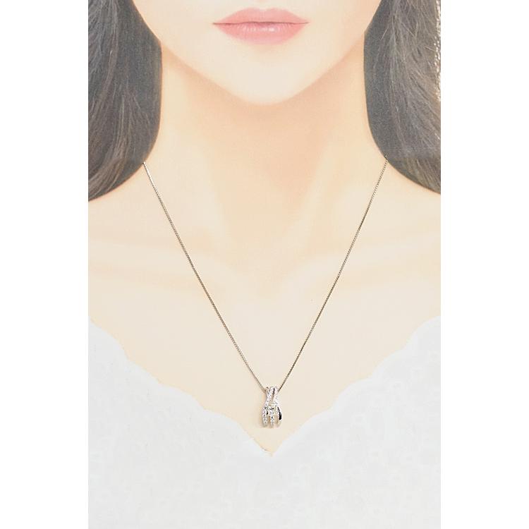 TASAKI（タサキ） ダイヤモンド ペンダントトップ 0.37ct K18WG 変形 