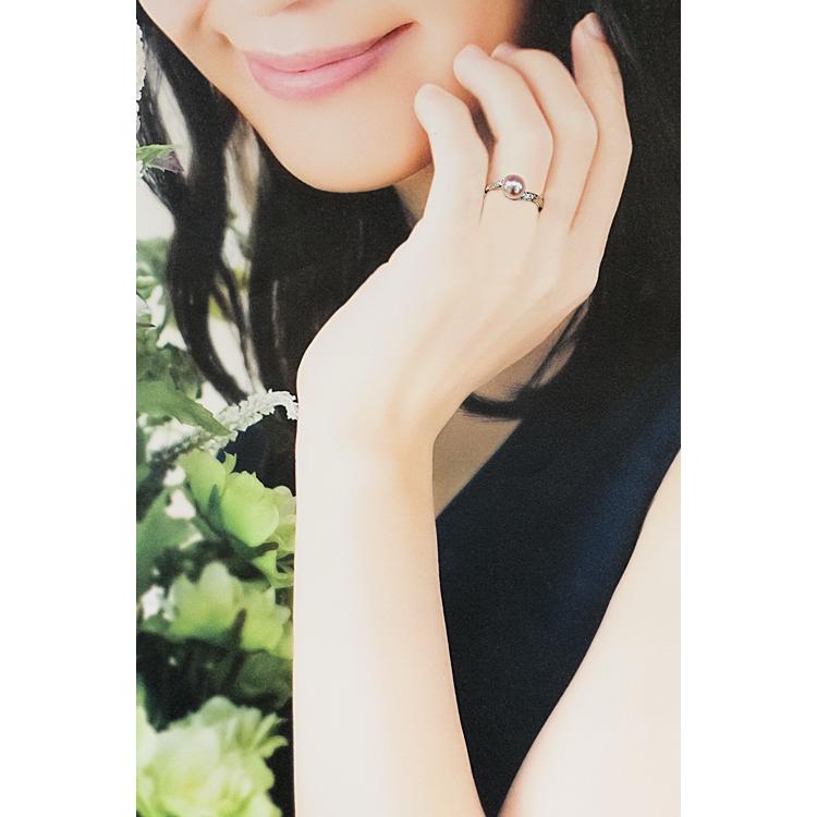 ミキモト アコヤパール リング ダイヤモンド Pt900 ブランド 送料無料  