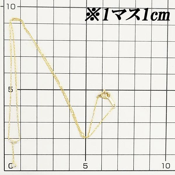 4℃（ヨンドシー） ダイヤモンド ネックレス K18PG Y字 ブランド 送料