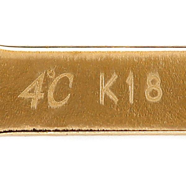 【美品】4℃　k18 Y字型　ダイヤモンドネックレス 4℃（ヨンドシー） ダイヤモンド ネックレス K18PG Y字 ブランド 送料