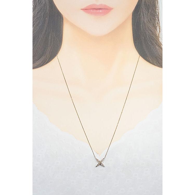 カシケイ ブラウンダイヤモンド ネックレス K18BG ブランド 送料無料