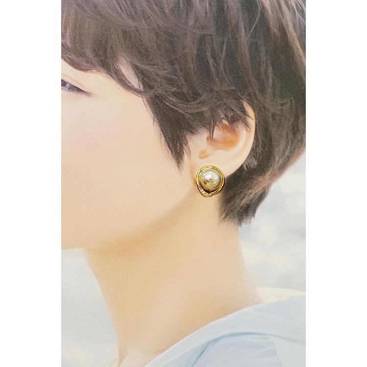 TASAKI（タサキ） マベパール イヤリング ダイヤモンド K18YG ブランド 