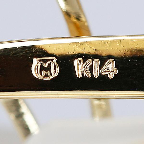 MIKIMOTO ミキモト アコヤパール ブローチ K14YG 透かし ブランド 送料  