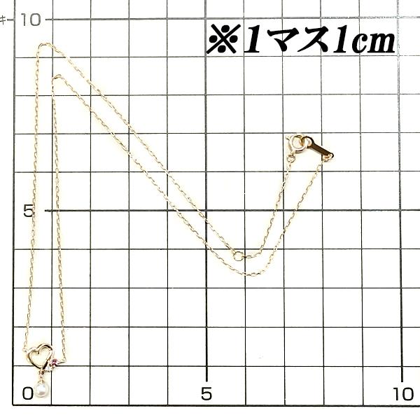 4℃（ヨンドシー） パール オープンハート ネックレス K10PG ブランド