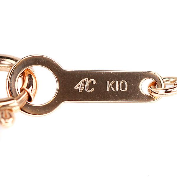 4℃（ヨンドシー） パール オープンハート ネックレス K10PG ブランド