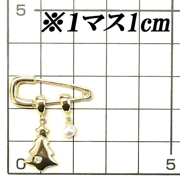 MIKIMOTO（ミキモト） アコヤパール ブローチ ペンダントトップ K18YG