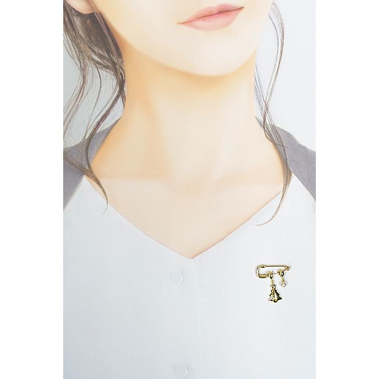 【未使用保管品】ミキモト K18 アコヤ　本真珠　パール　ブローチ MIKIMOTO ミキモト ブローチ 18金 K18ピンクゴールド アコヤ