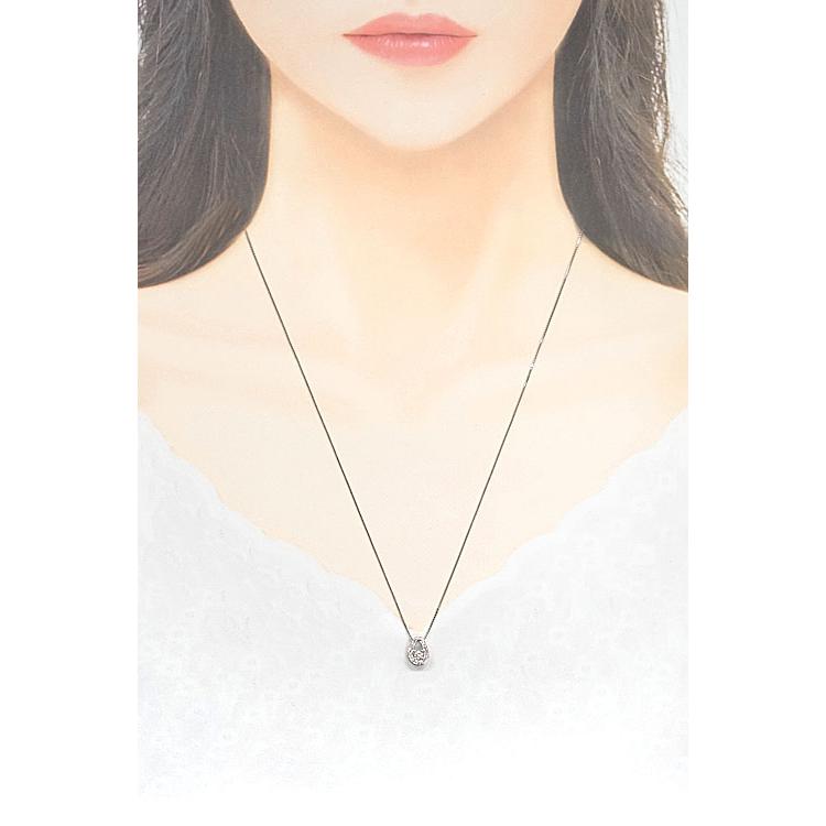 ESTELLE（エステール） ダイヤモンド ネックレス Pt900 馬蹄 ホース