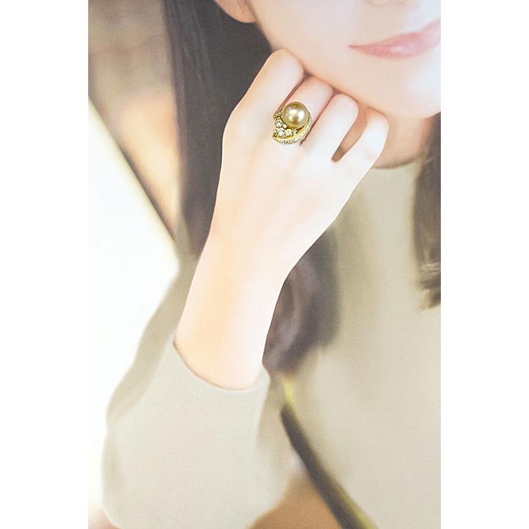 松沢安行 コンクパール ダイヤモンドリング プラチナ ダイヤ