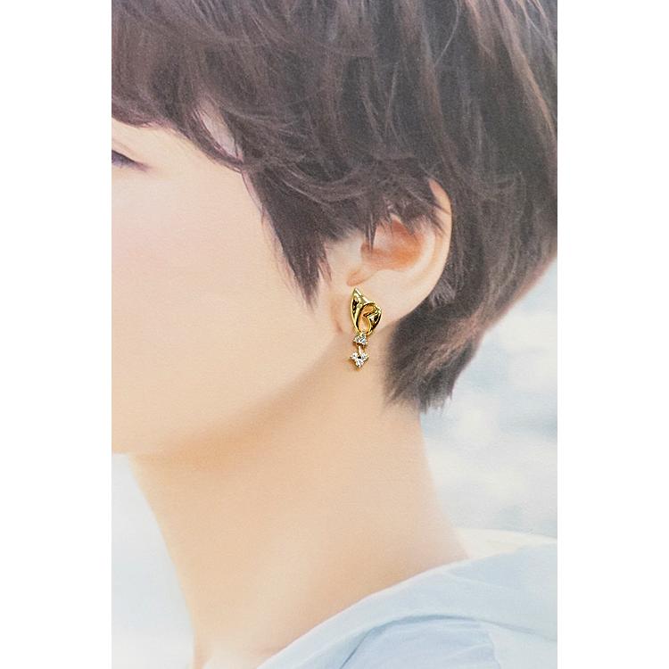 ジュネ ダイヤモンド イヤリング 0.54ct K18YG 揺れる ブランド Jeunet 