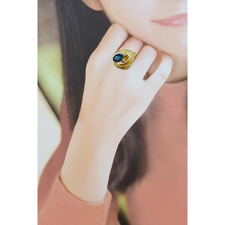 湧永ユキオ トルマリン 2.61ct ダイヤモンド K18YG WG マット ツヤ消し 作家 デザイナー 美品 中古 SH118409 |  | 03