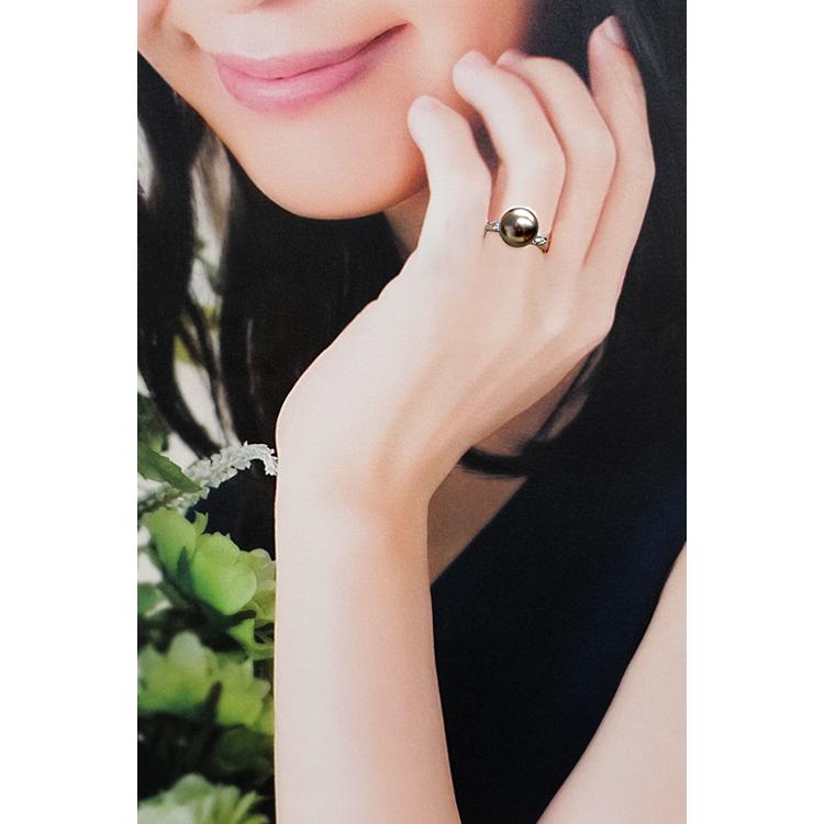 TASAKI タサキ 田崎真珠 黒蝶パール Pt900 ファンシーカット