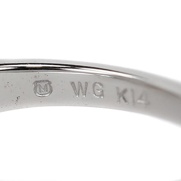 MIKIMOTO（ミキモト） アコヤパール リング 7.4mm K14WG 一粒パール