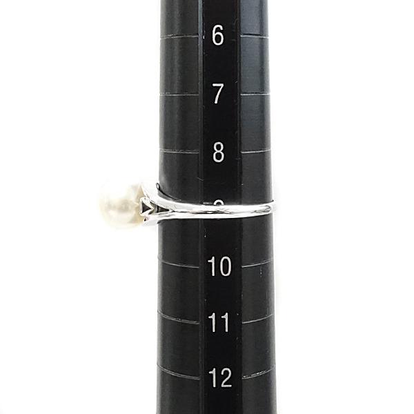 MIKIMOTO（ミキモト） アコヤパール リング 7.4mm K14WG 一粒パール