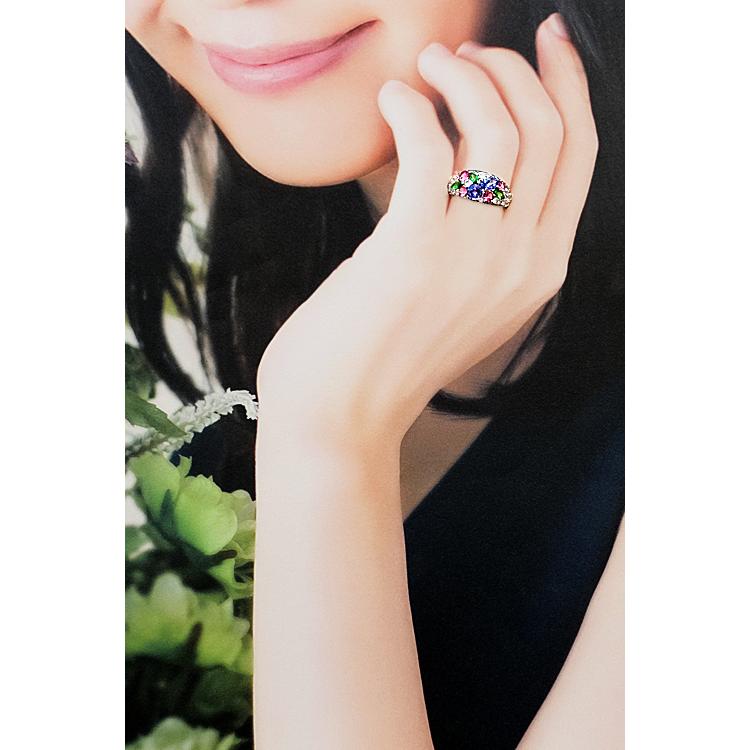 GSTV タンザナイト リング 0.75ct ムーンストーン スピネル ガーネット  