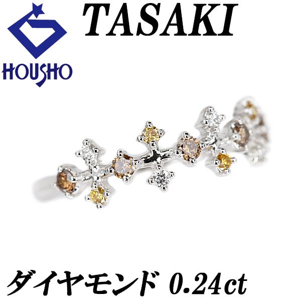 クロスデザインリング K18WG トータル0.43ct 【公式通販】