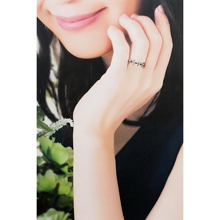 クロスデザインリング　K18WG トータル0.43ct クロスデザインリング K18WG トータル0.43ct 【公式通販】