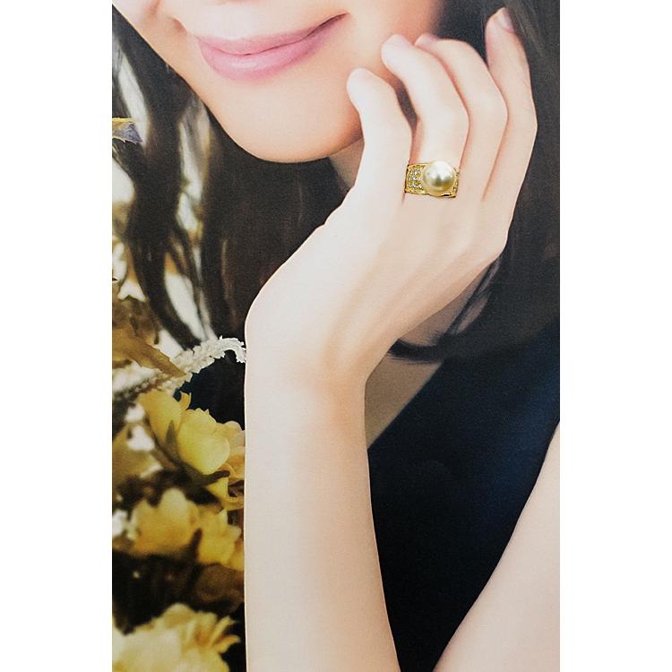 TASAKI タサキ 田崎真珠 白蝶パール リング 13.0mm ダイヤモンド TASAKI タサキ 田崎真珠 白蝶パール リング 13.0mm ダイヤモンド