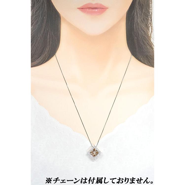 ミキモト ダイヤモンド ペンダントトップ K18WG K18PG マルチway リバーシブル 花 送料無料 中古 美品 SH119198 | MIKIMOTO | 04