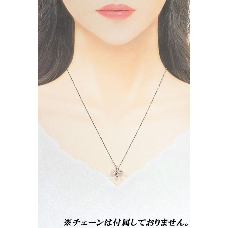 ミキモト ダイヤモンド ペンダントトップ K18WG K18PG マルチway リバーシブル 花 送料無料 中古 美品 SH119198 | MIKIMOTO | 05