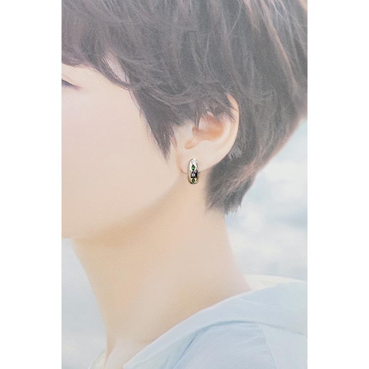 ジュネ グロッシュラーライトガーネット フープピアス 0.45ct  