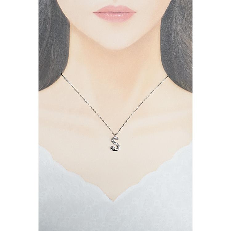 和光 ダイヤモンド ネックレス Pt900 イニシャル アルファベット 和光 ダイヤモンド ネックレス Pt900 イニシャル アルファベット
