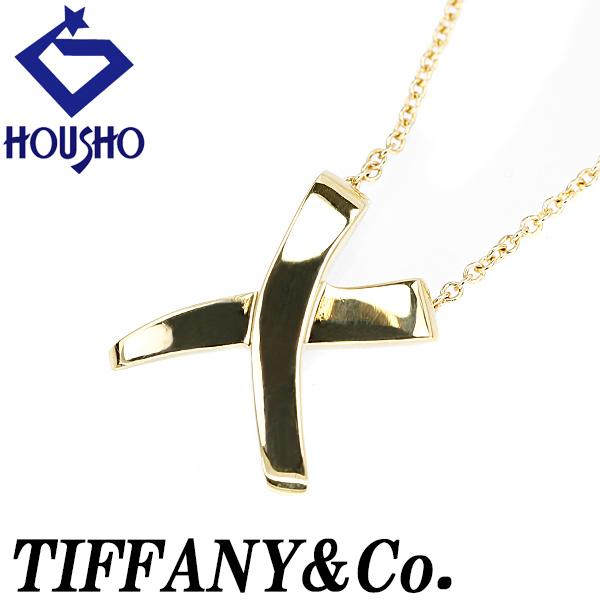【美品】 TIFFANY&Co. パロマ・ピカソ グラフィティ キス ネックレス TIFFANY&Co.（ティファニー） グラフィティ X キス ネックレス K18YG