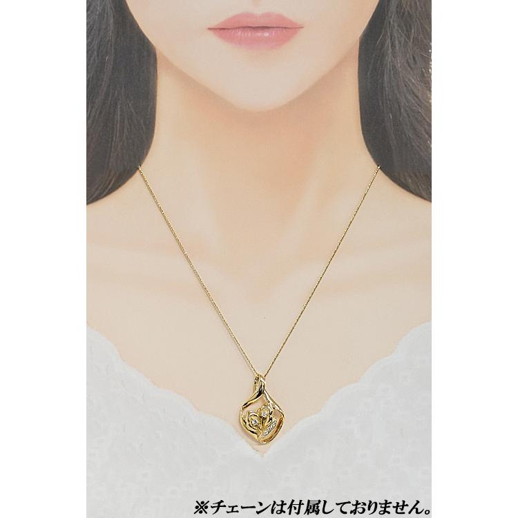 TASAKI タサキ 田崎真珠 ダイヤモンド ペンダントトップ 0.31ct K18YG  