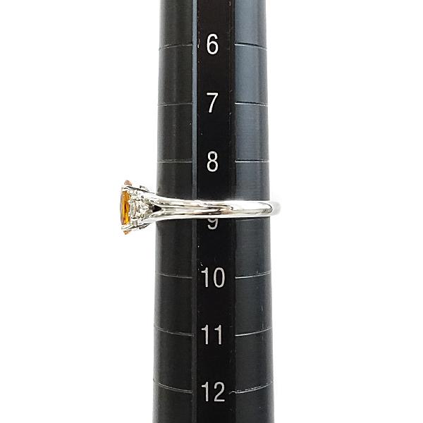 ゴールデンサファイア リング 1.26ct ダイヤモンド Pt900 ゴールデンサファイア リング 1.26ct ダイヤモンド Pt900