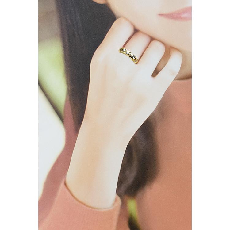 ギメル ダイヤモンド リング 0.458ct K18YG ドット 水玉 甲丸 ギメル ダイヤモンド リング 0.458ct K18YG ドット 水玉 甲丸