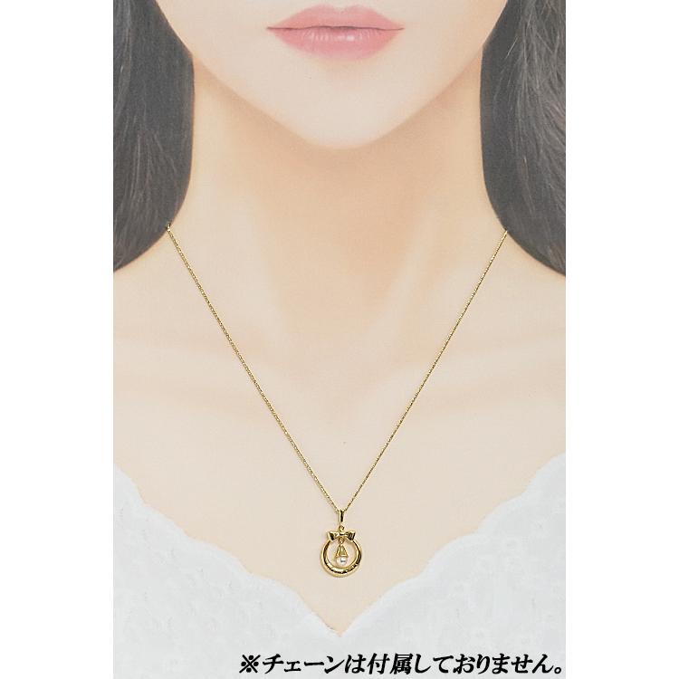 MIKIMOTO ミキモト アコヤパール JOYEUX NOEL ペンダントトップ K18YG  