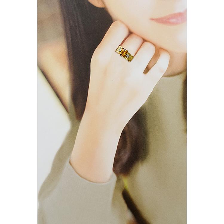 ベリテ ジュエルベリテオオクボ シトリン 2.59ct ダイヤモンド K18YG  