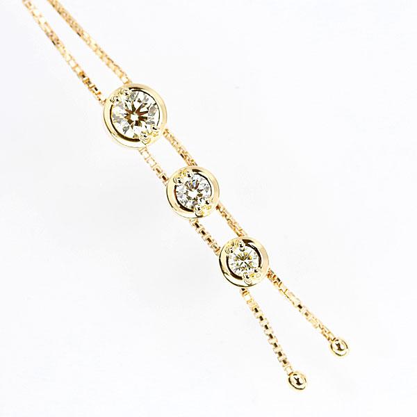 TASAKI（タサキ） イエローダイヤモンド トリロジー ネックレス 0.57ct