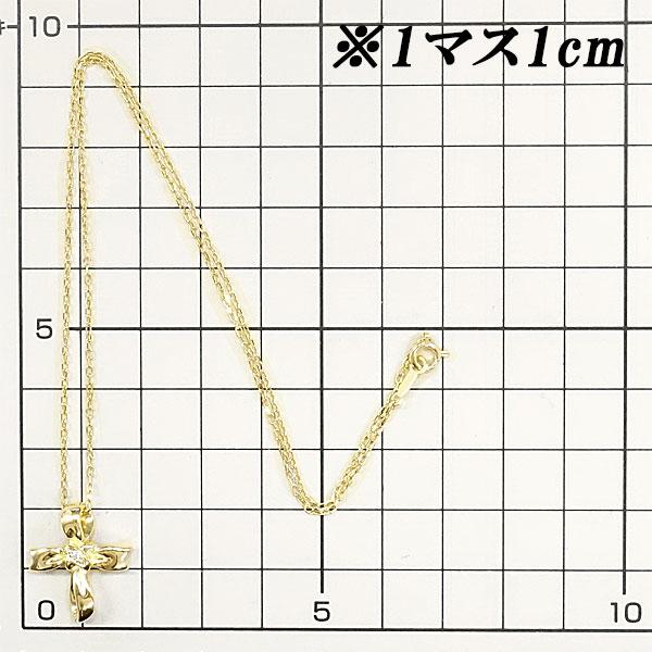 MIKIMOTO（ミキモト） ダイヤモンド ネックレス 0.01ct K18YG リボン