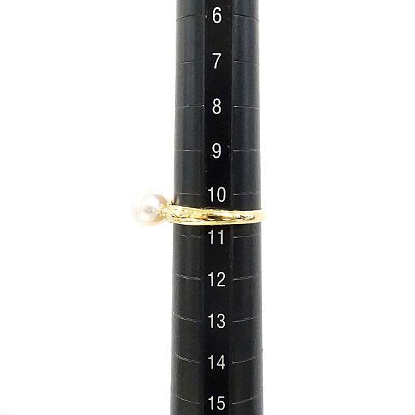 TASAKI タサキ 田崎真珠 アコヤパール リング 6.6mm K18YG 一粒 TASAKI タサキ 田崎真珠 アコヤパール リング 6.6mm K18YG 一粒