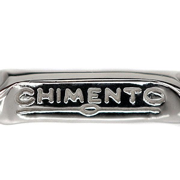 CHIMENTO（キメント） チェーン ブレスレット K18WG 竹 バンブー 中空