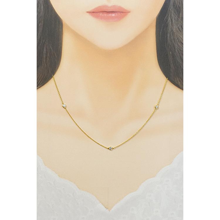 TIFFANY&Co. ティファニー ダイヤモンド 5P バイザヤード ネックレス 