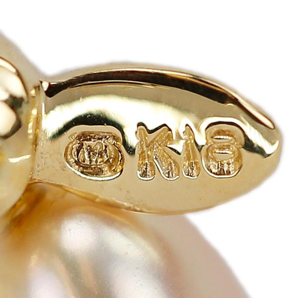 MIKIMOTO ミキモト 淡水パール ピアス K18YG リボン ブランド MIKIMOTO ミキモト 淡水パール ピアス K18YG リボン ブランド