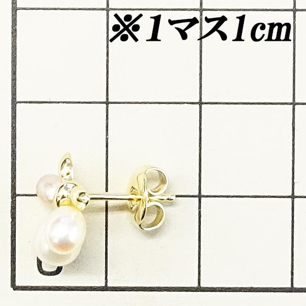 MIKIMOTO ミキモト 淡水パール ピアス K18YG リボン ブランド MIKIMOTO ミキモト 淡水パール ピアス K18YG リボン ブランド