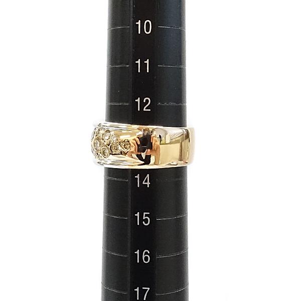 カシケイ ブラウンダイヤモンド メランジェ リング 1.45ct K18PG K18WG 