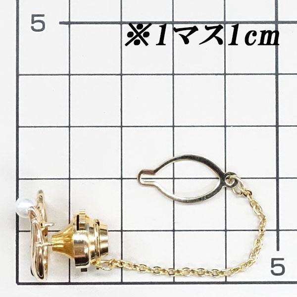 TASAKI（タサキ） 田崎真珠 アコヤパール ピンブローチ K18YG 一粒