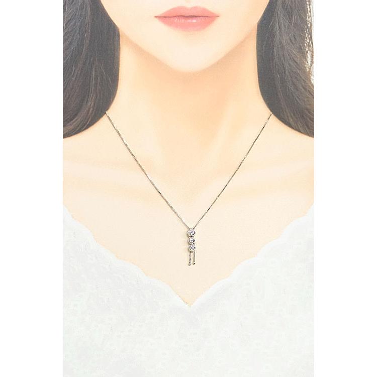 TASAKI タサキ ダイヤモンド トリロジー ネックレス 0.37ct TASAKI タサキ ダイヤモンド トリロジー ネックレス 0.37ct