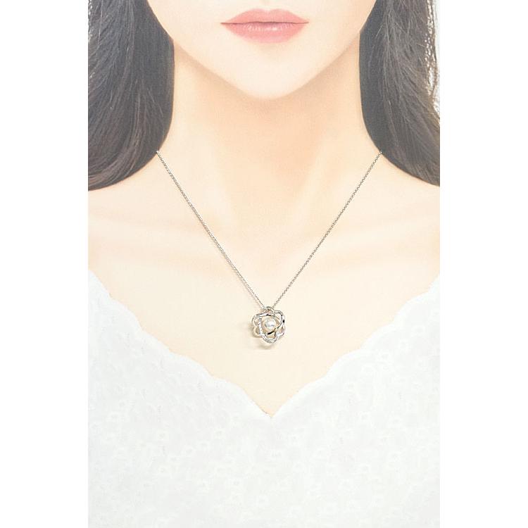 MIKIMOTO（ミキモト） アコヤパール ネックレス 7.0mm ダイヤモンド