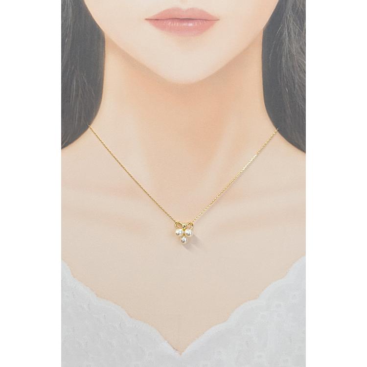 6/美品 ミキモト K18(WG) 真珠 パール約5.5㎜珠 ペンダントトップ② MIKIMOTO（ミキモト） 淡水パール ネックレス 5.2mm K18YG ブランド