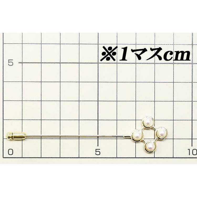 MIKIMOTO（ミキモト） アコヤパール ピンブローチ 3.9mm K14YG ベビー